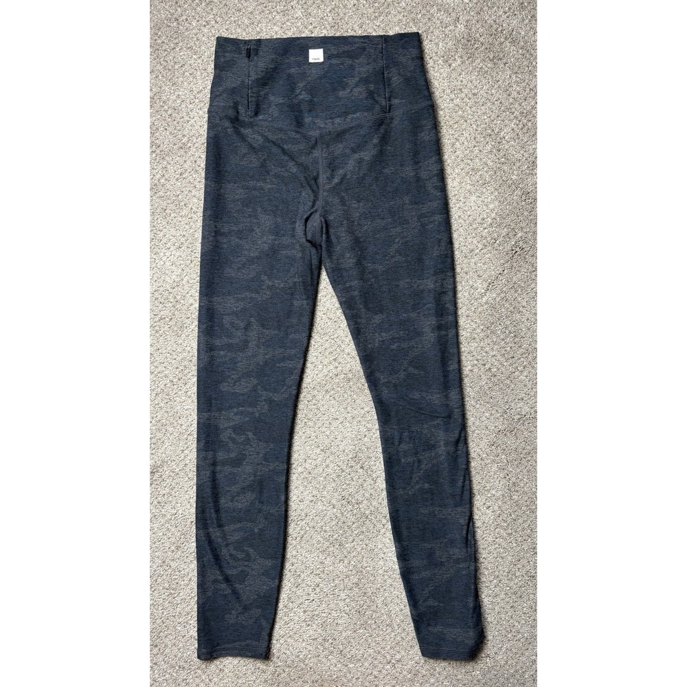 Vuori Women's Small Clean Elevation Yoga Pants Blue Heather Camo Athleisure